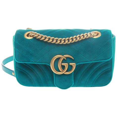 gucci marmont petrol blue